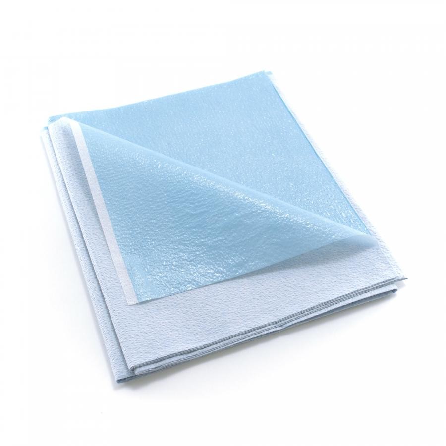 McKesson Stretcher Sheets, Blue, 40×72″ Disposable, Flat Sheet, 50 Count, 18-925