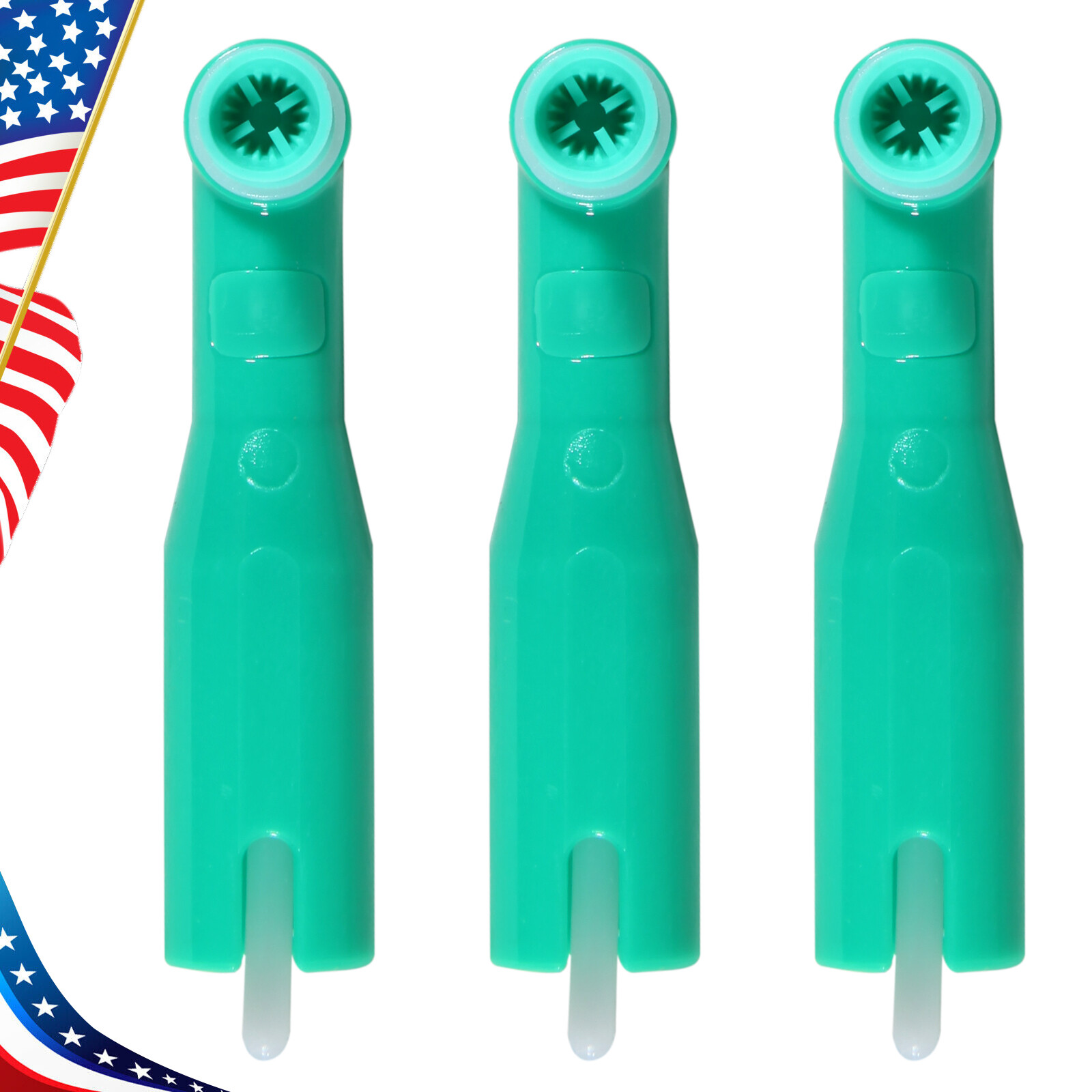 Dental disposable prophy angles Soft cup Latex Free 90° Polishing Cups Green