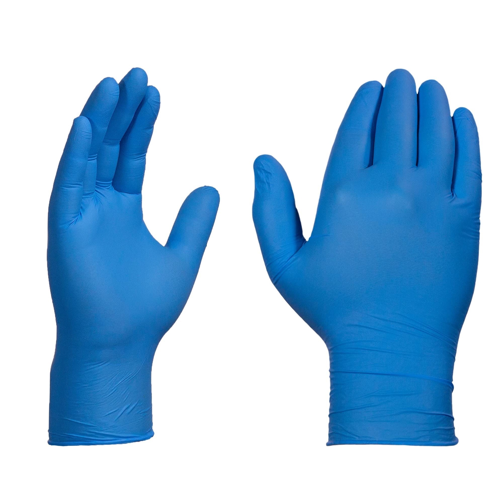 X Large Pack of 100 Blue Nitrile Protective Gloves for Food and Industrial Use