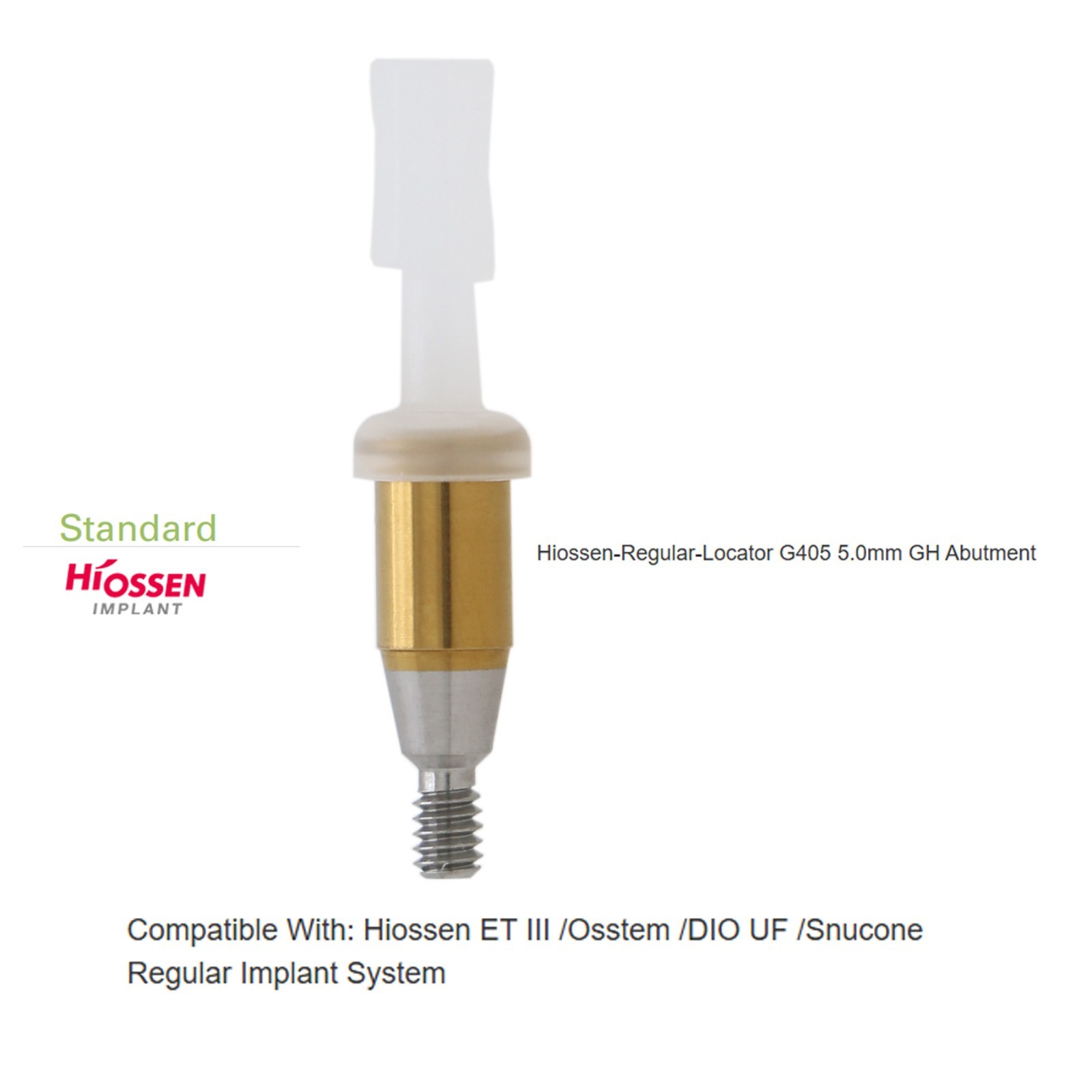 Hiossen Osstem Regular Mini Inter Hex Platform Fits Overdenture Locator abutment