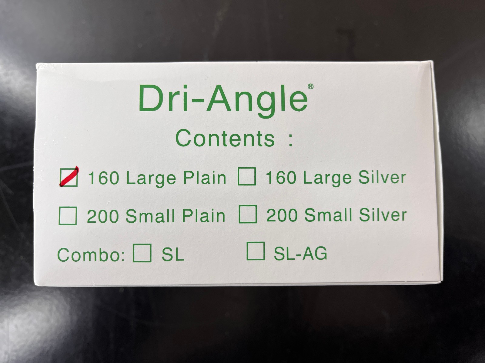 Dri-Field Dri-Angle 160 Large Plain (Set of 2 boxes) NIB New Shrink-wrapped