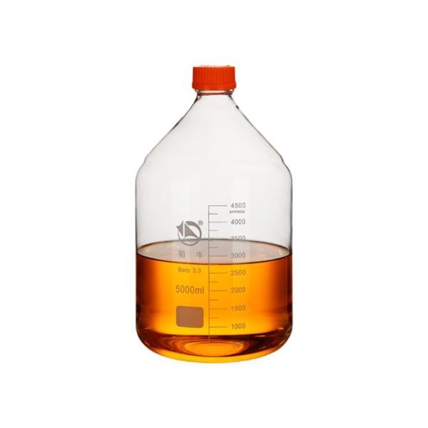 Laboratory Sample Bottle 100ml-5000ml Amber Borosilicate GL45 Cap Glassware