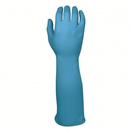 Showa 887M Disposable Gloves, 6 Mil Palm, Nitrile, Powder-Free, 50 Pk, Blue, M