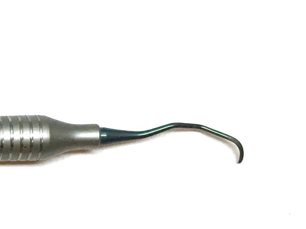 2 x Titanium Implant Scaler Nu-lite Langer 1/2 FCI #552-1909