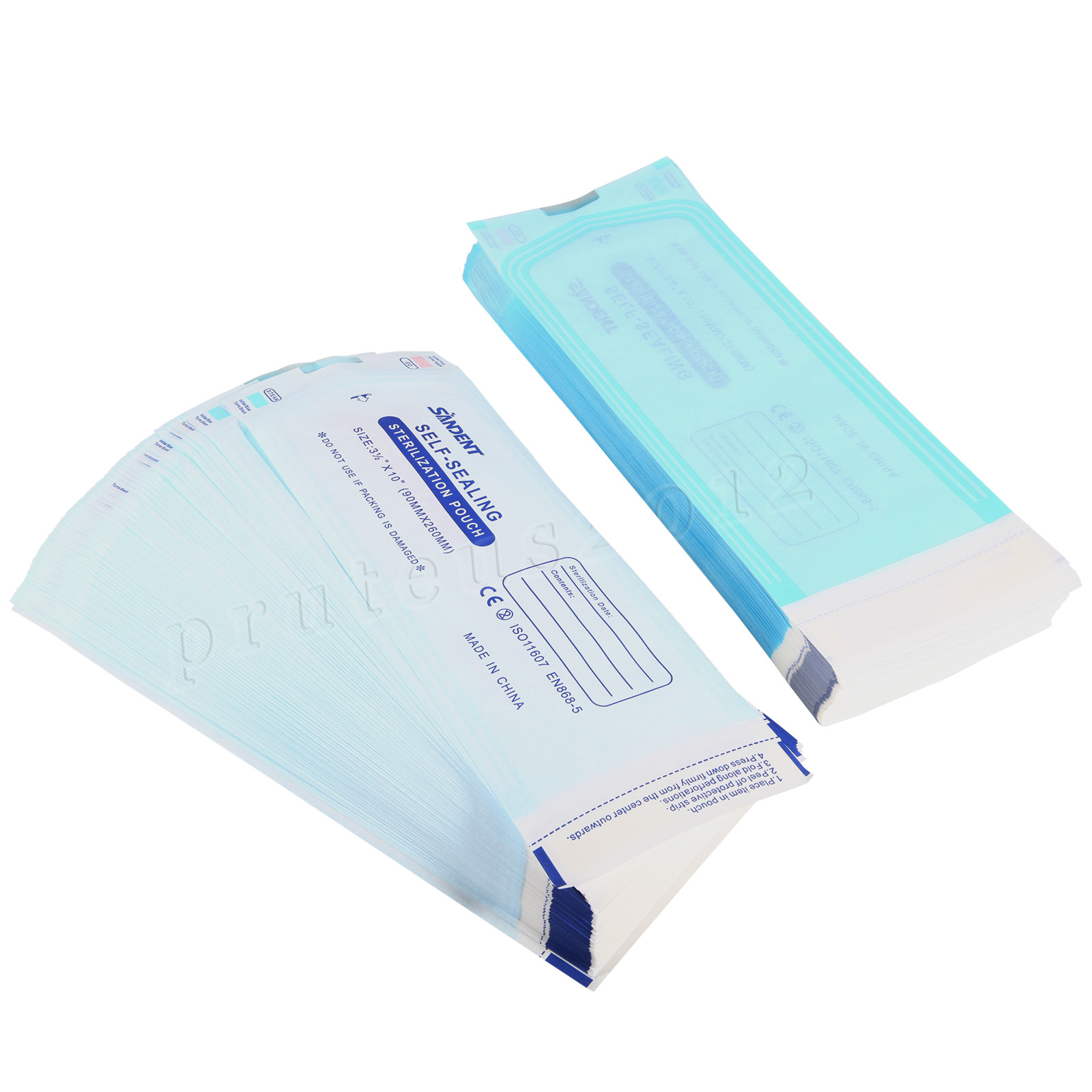 3.5″ X 10″ Self-Sealing Sterilization Pouches for Autoclave (Choose Quantity)