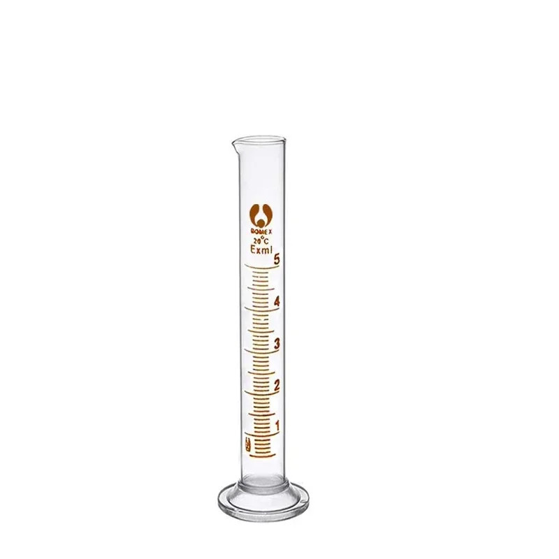 1PCS Lab Measuring Cylinder Set 5Ml 10Ml 25Ml 50Ml 100Ml 200Ml 500Ml, Thick Glas