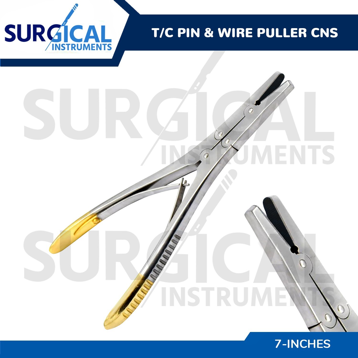 T/C Pin & Wire Puller CNS 7″ Double Action Tungsten Carbide Insert German Grade