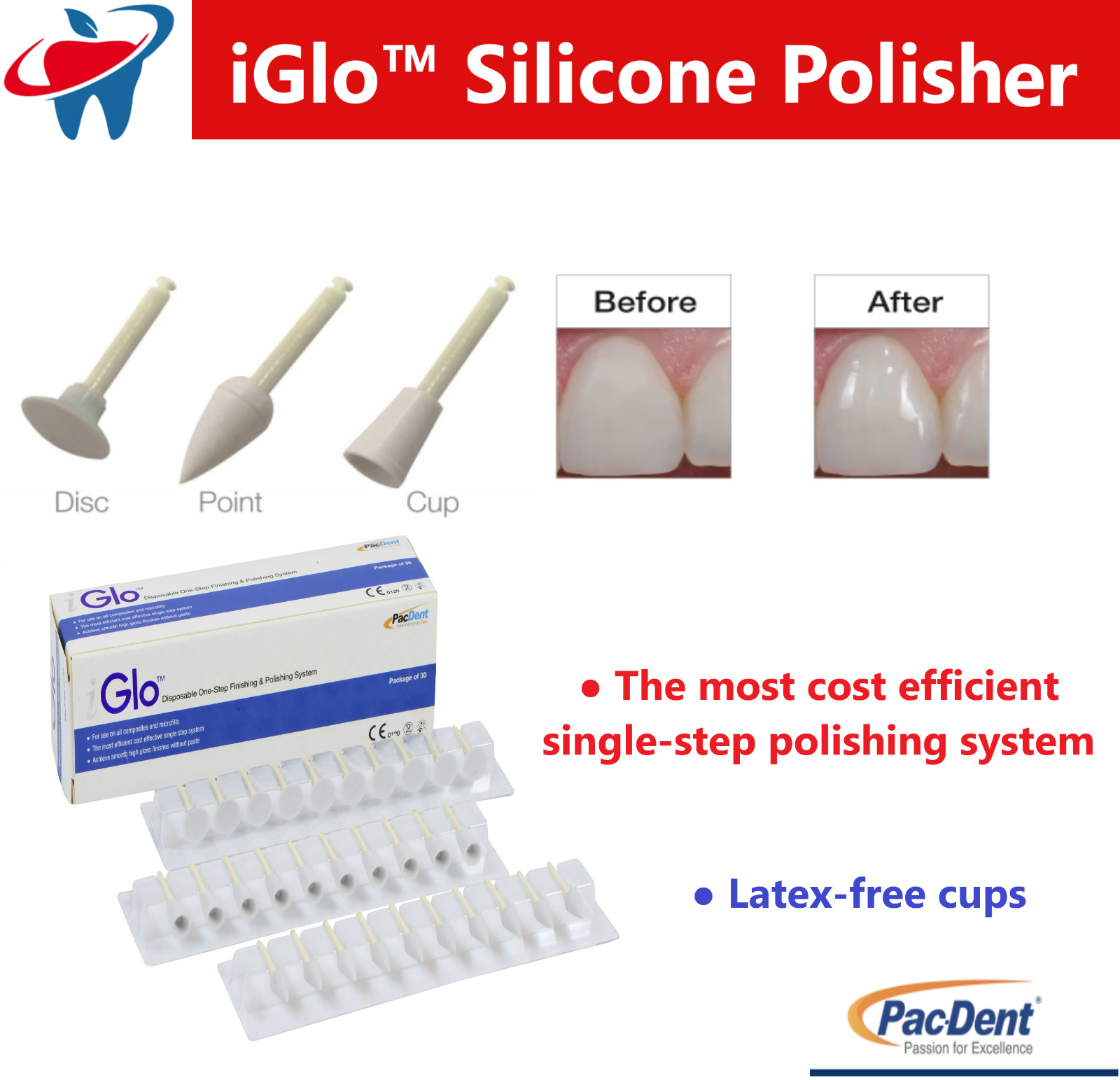 Dental Silicone Polisher Points Polishing for Composite Natural Teeth Porcelain