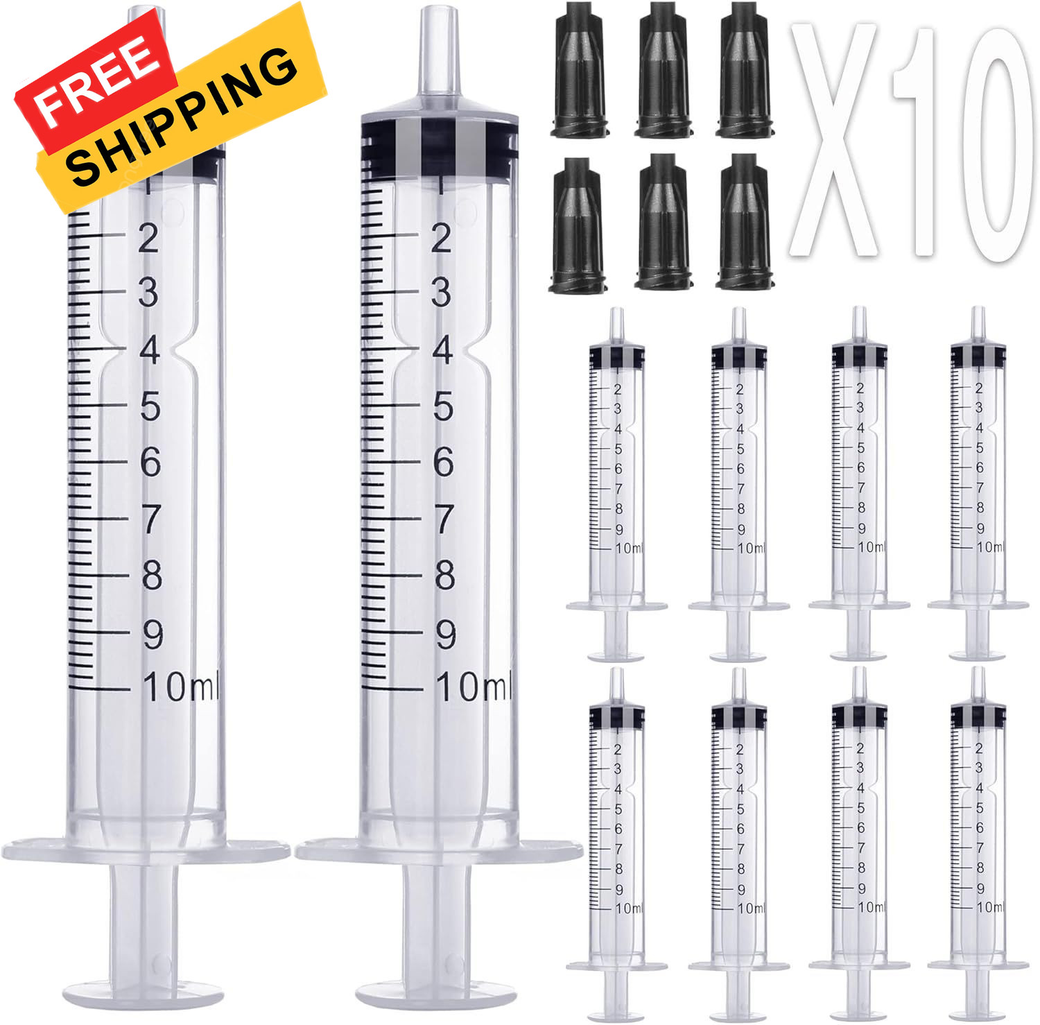 10ml Syringe Without Needle – 10 ml Small Plastic Syringes Sterile…
