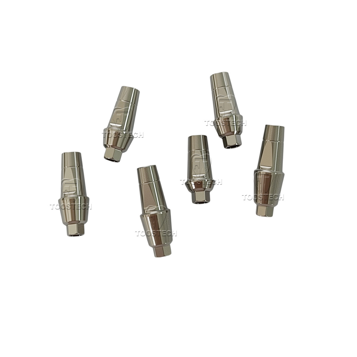 1/6/10/20pcs Titanium straight abutment fits to MIS Seven Narrow D4.0 GH1-4mm