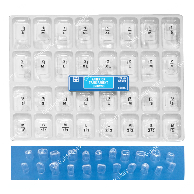 Dental Transparent Crown Anterior Matrices Matrix TOR VM 64pcs 1.910 Temporary