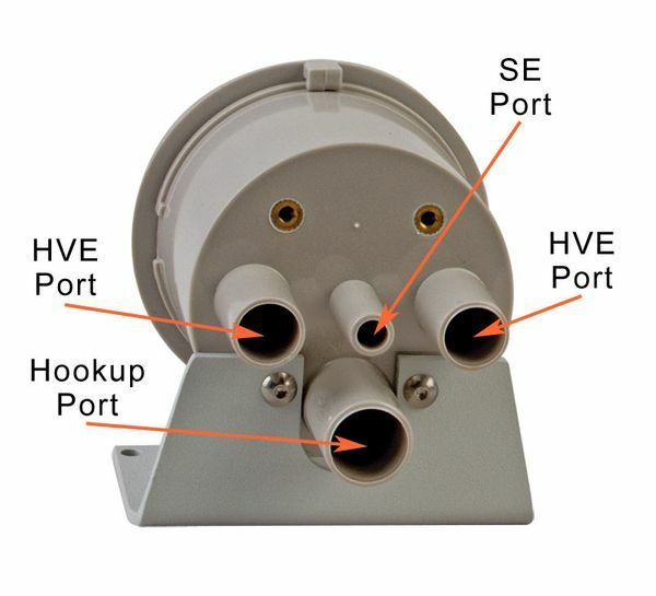 2-1/8″ Type A Vacuum Canister BOTTOM PORT – Twist Lid Dental Vacuum Evacuation
