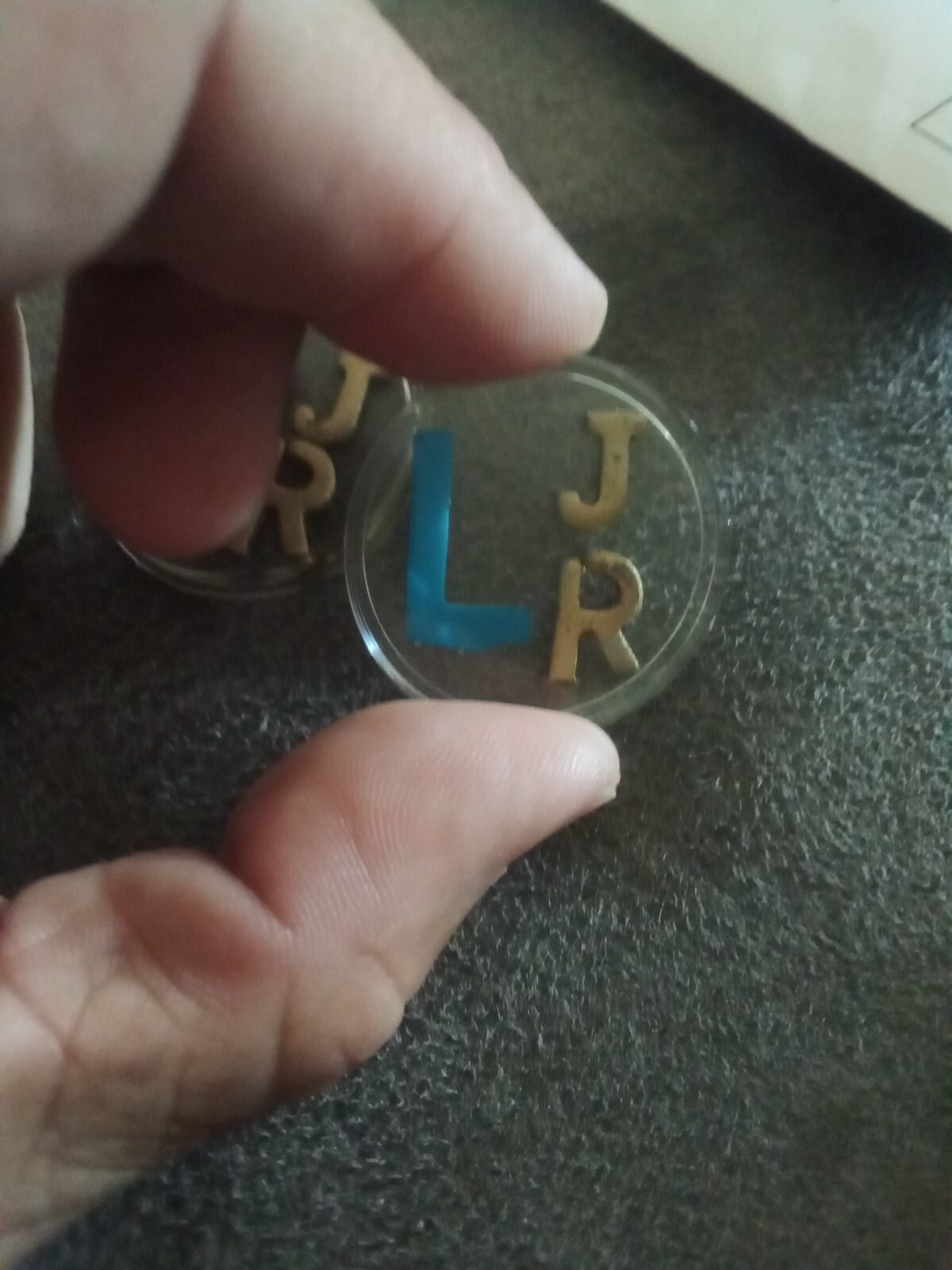 Radiology Markers With Initials JR