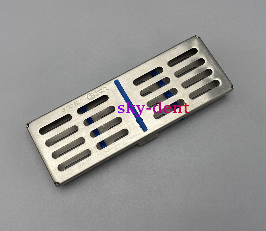 Plastic Dental Autoclave Sterilization Cassette Rack Box Tray For 5 Instruments