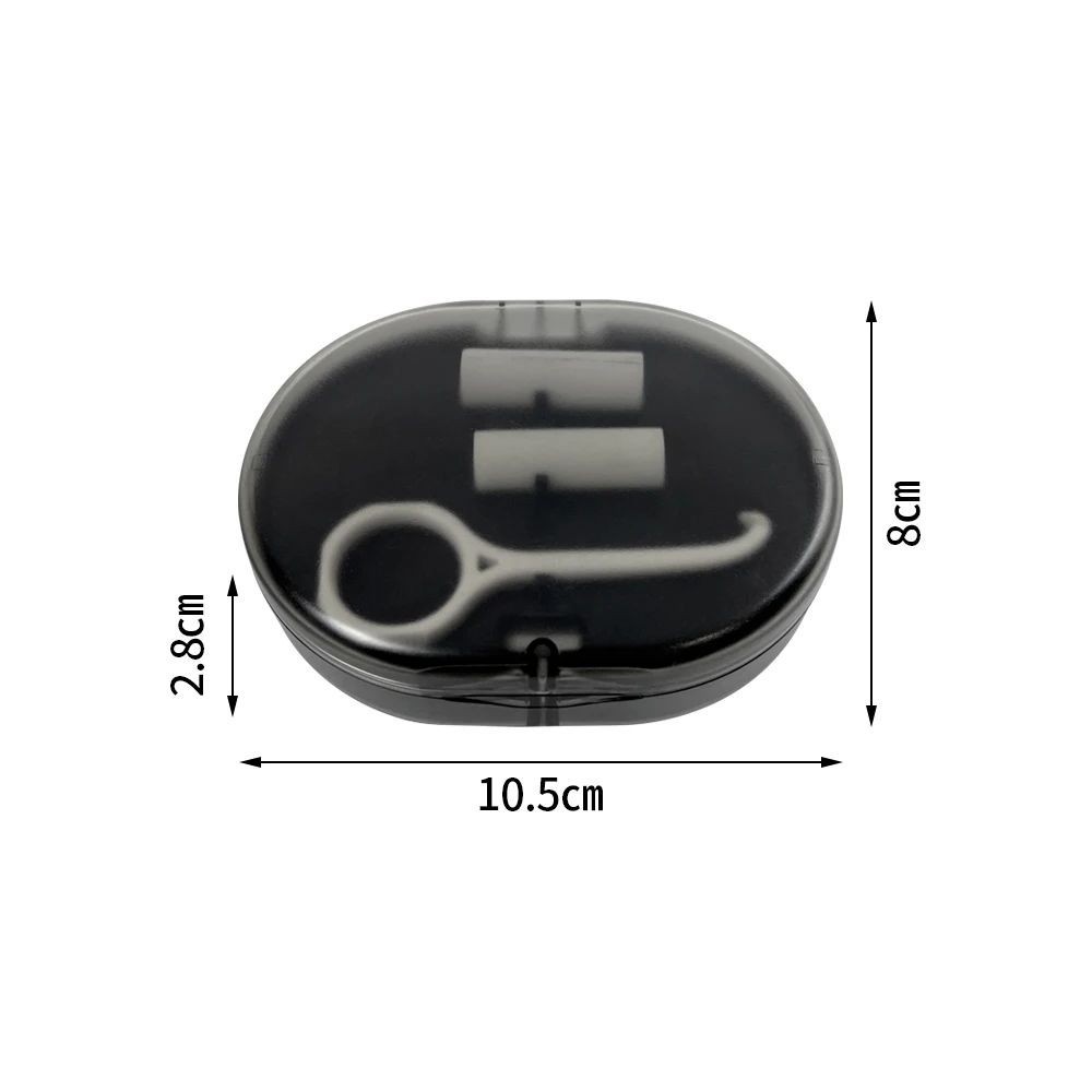 Dental Retainer Box With Mirror Aligner Case Travel Orthodontic Chewie Storage