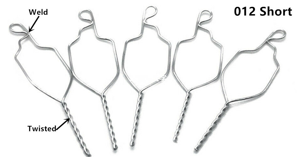 Dental Orthodontic Twisted Kobayashi Ligature Wires For Bracket 012 Short Weld