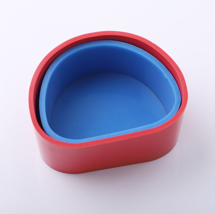 10Pcs Dental Lab Silicone Embedding Boxes For Full Mouth Suction