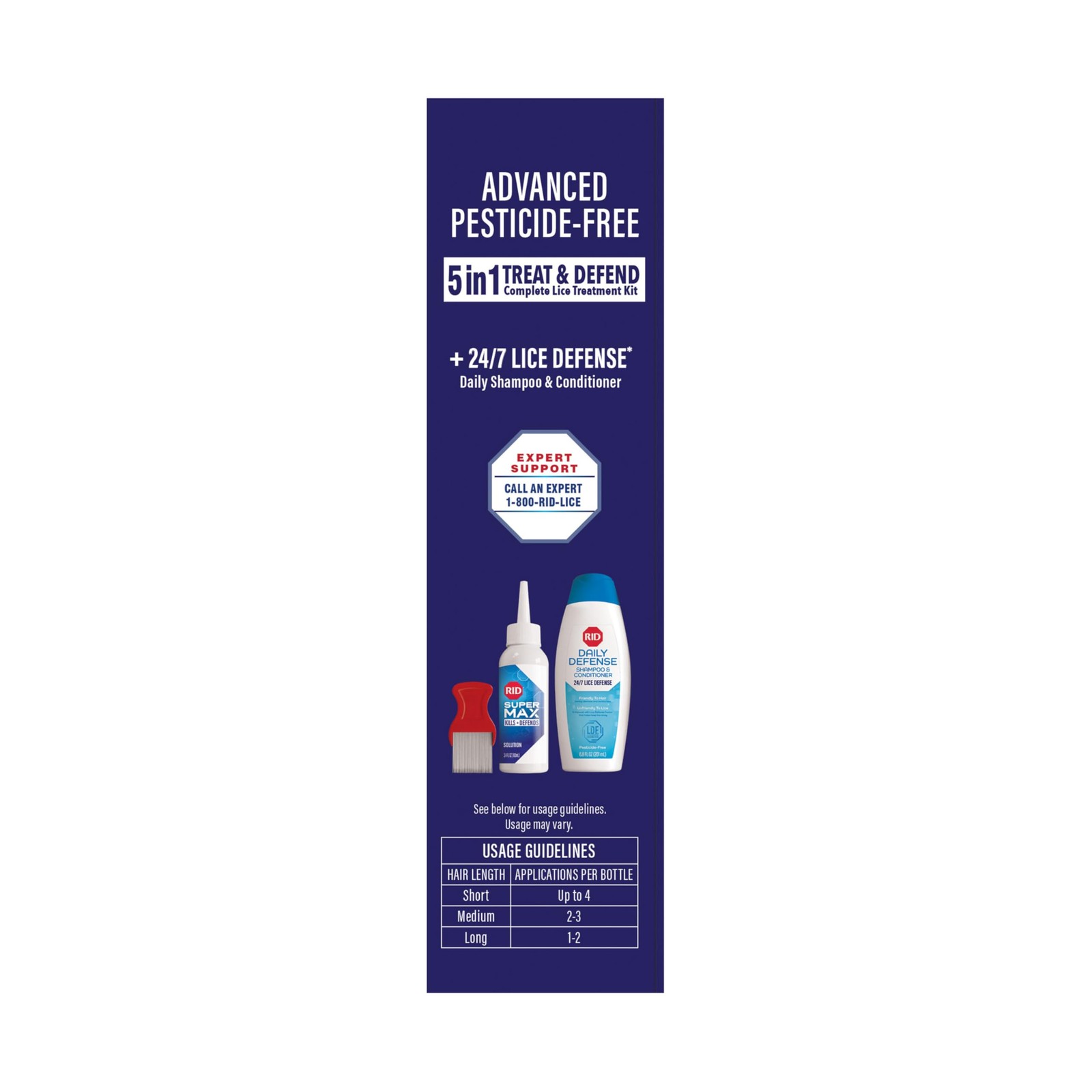 Rid Super Max 5-In-1 Complete Treatment Kit Kills Super 24/7 Defense