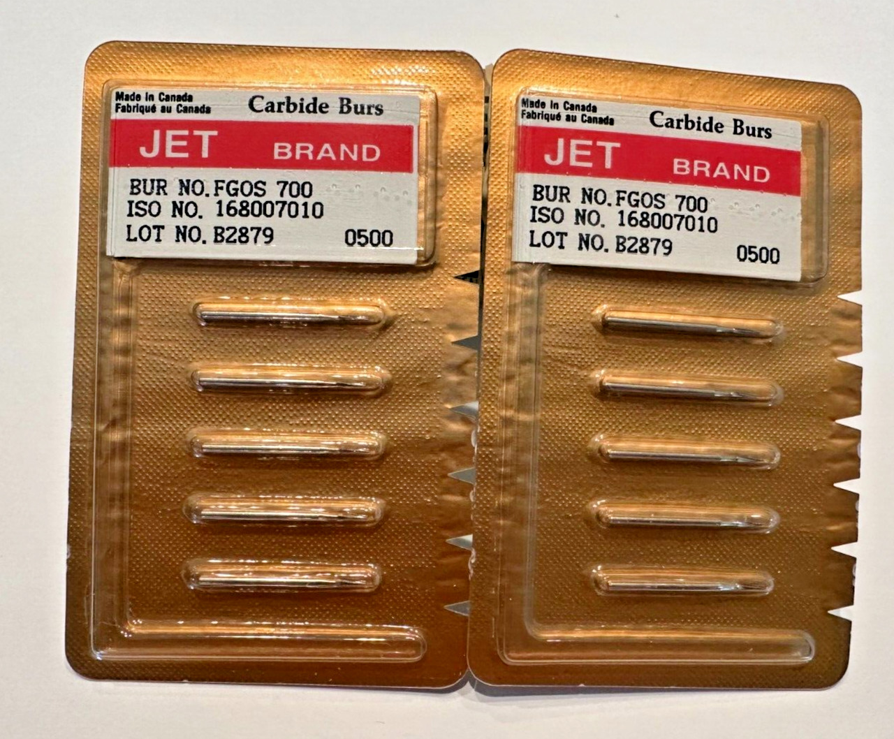 KERR JET Dental Surgical Carbide Bur FGOS 700 702 & 703 Made in Canada