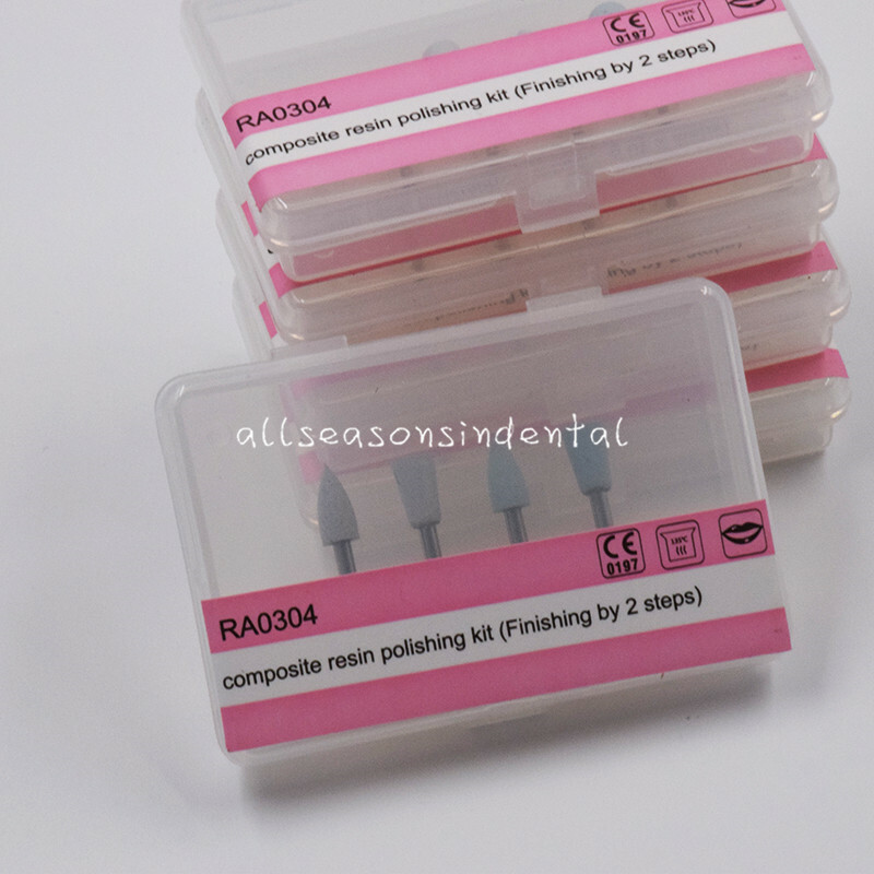 5 Kits Dental RA0304 Polisher Polishing Kit For Composite Resin Low-Speed/Contra