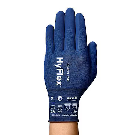 Ansell 11819Vp Multi-Purpose Gloves, Dark Blue, 10, 1 Pr