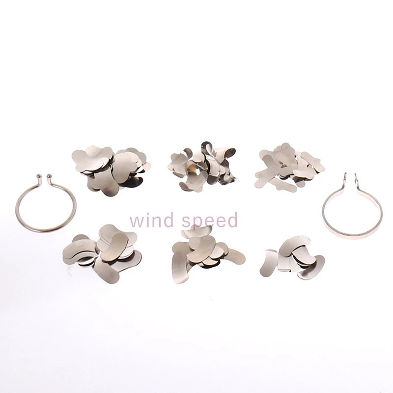 Dental Refill Sectional Contoured Matrices Matrix Delta Ring Clamp Wedges Kit