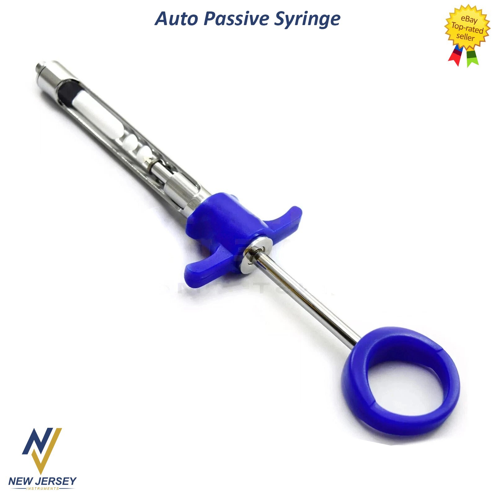 Dentist Self Aspirating Syringe 1.8ml Anesthetic Dental Anesthesia Blue Handle