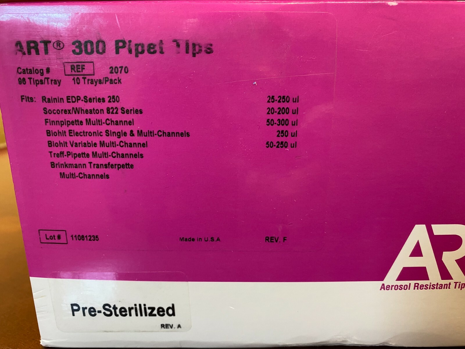 MBP ART 300 Pipet Tips #2070