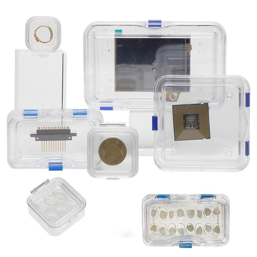 Plastic Dental Box Denture Storage Box with Membrane Hinge Display Jewelry Boxes