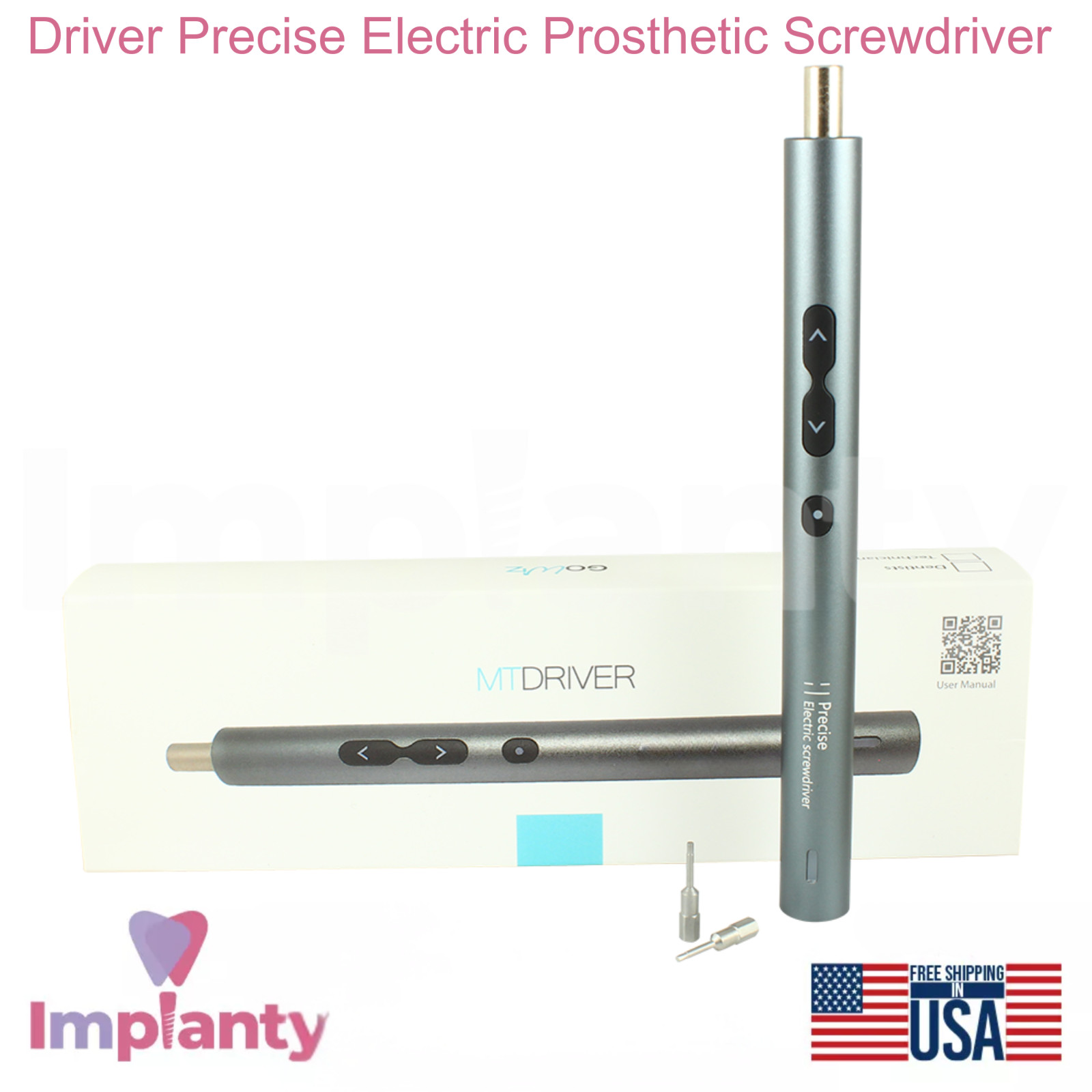 Dental MT-Driver Precise Electric Prosthetic Screwdriver Stainless Steel Tool