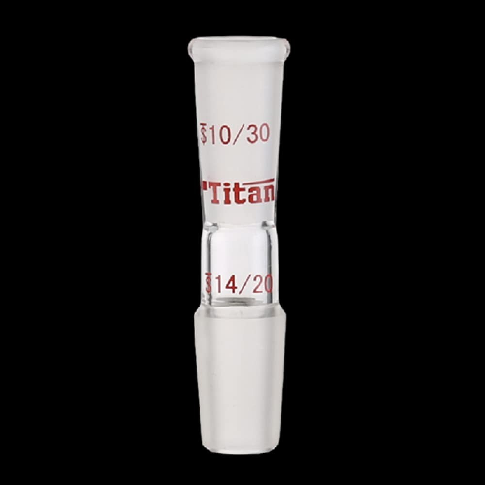 Glass Reducing Connecting Adapter from 10/30 Outer to 14/20 Inner Glass Joint…