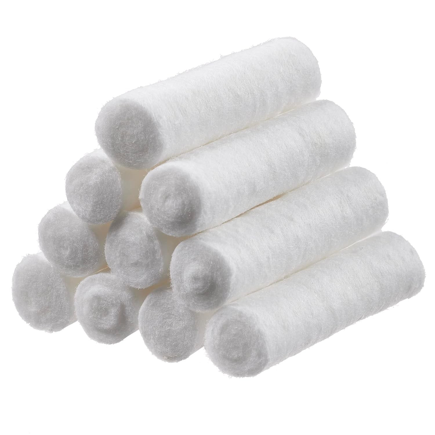 Convenient 100 Count Nosebleed Plug Set – Soft 1.5 Inch Dental Cotton Rolls