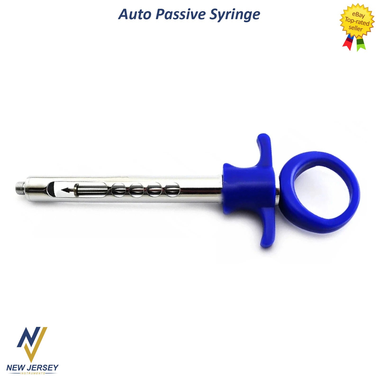 Dentist Self Aspirating Syringe 1.8ml Anesthetic Dental Anesthesia Blue Handle