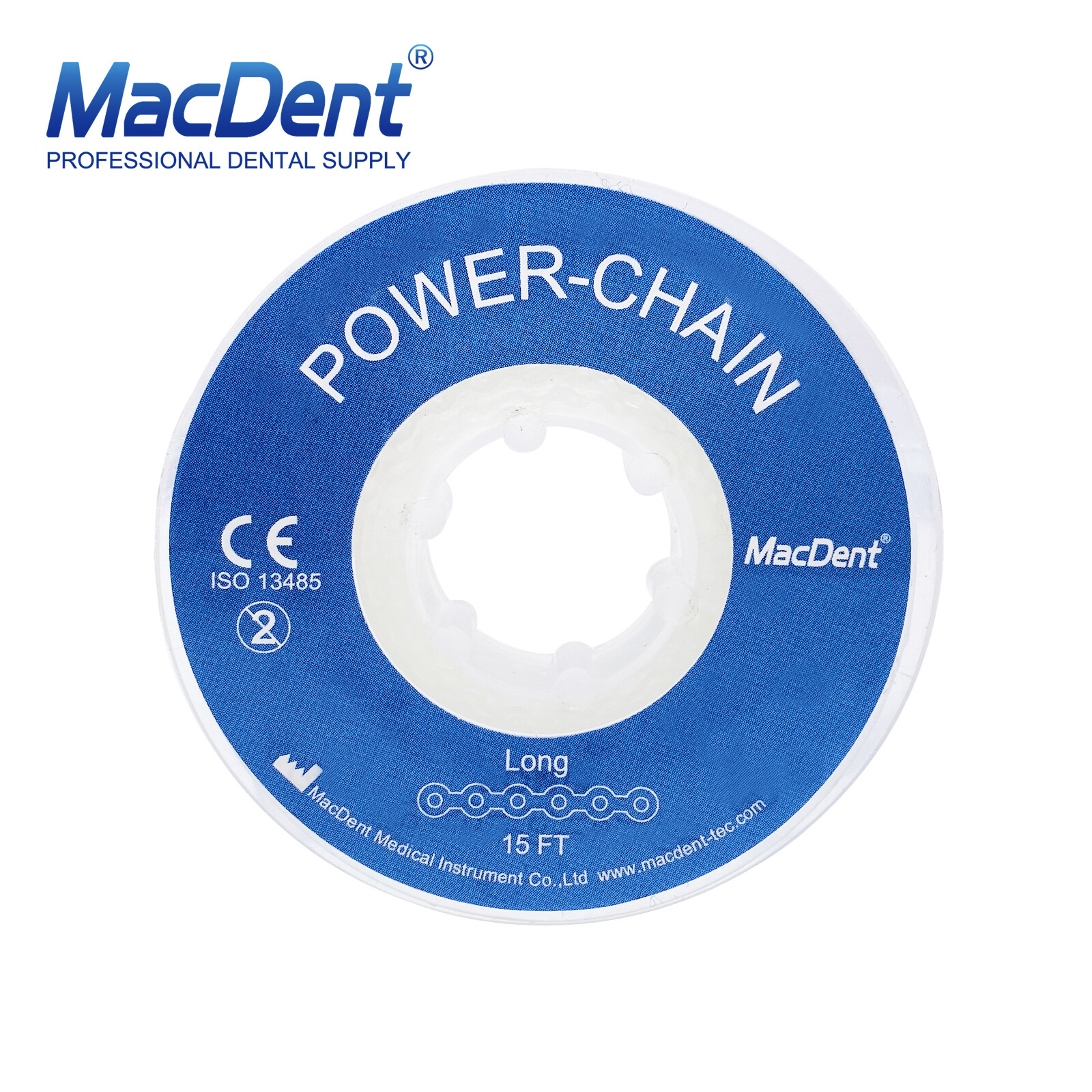 Dental Orthodontic Elastic Ligature Ties / Power Chain Rubber Band Double Color