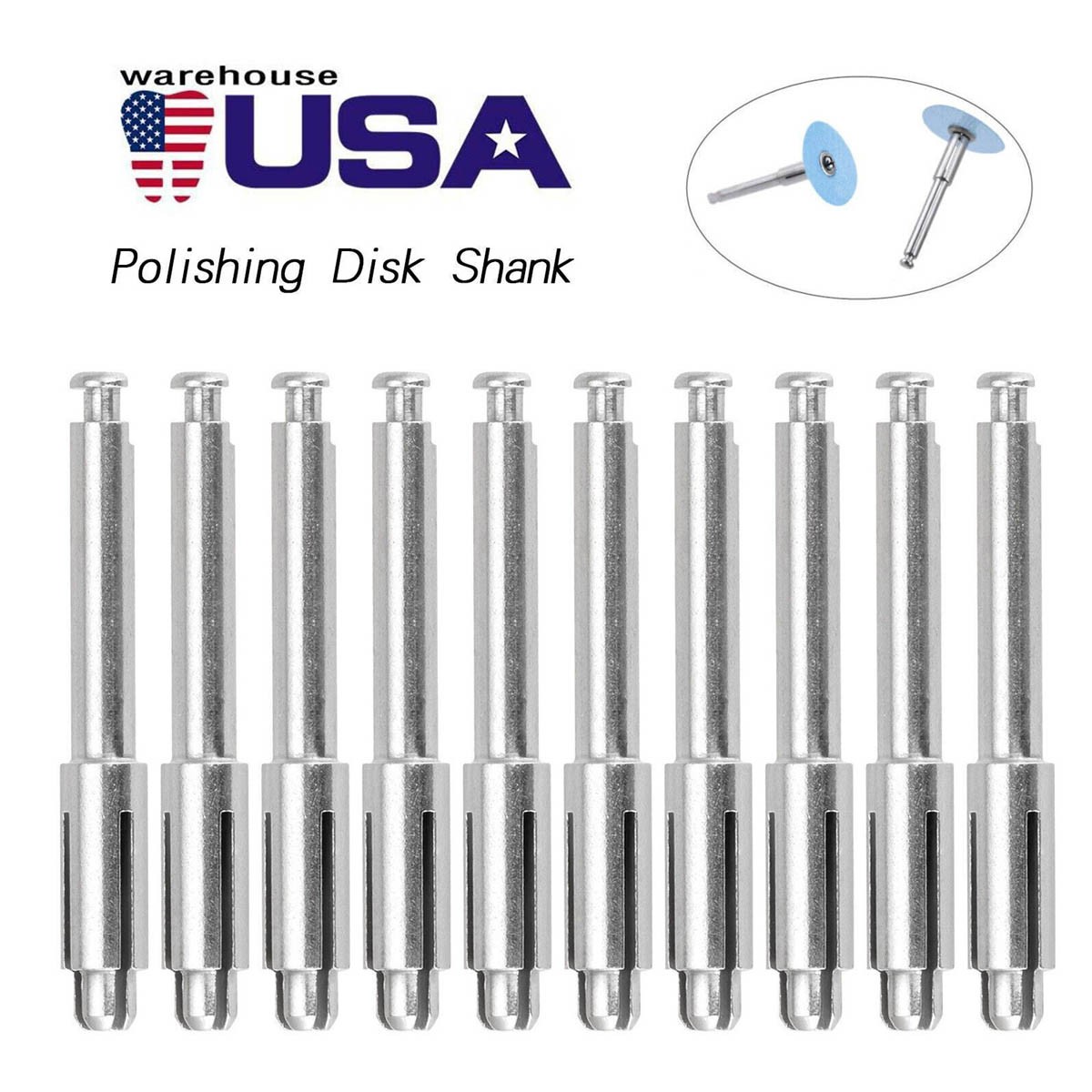 Dental Disc Mandrel fit Soflex For Sof-Lex Pop-On Polishing Discs