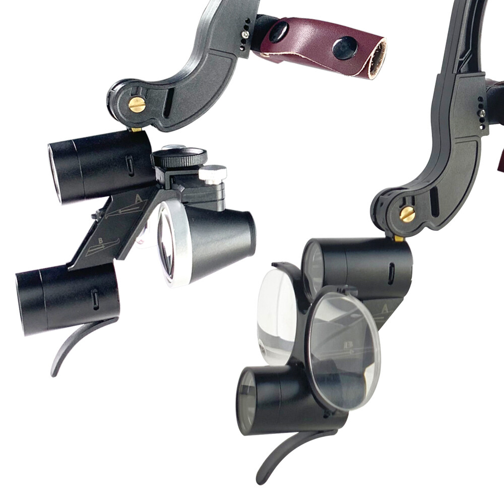 Wireless Dental 3.5X Binocular Loupes with 5W 2 LED Head Light Magnifying Glass