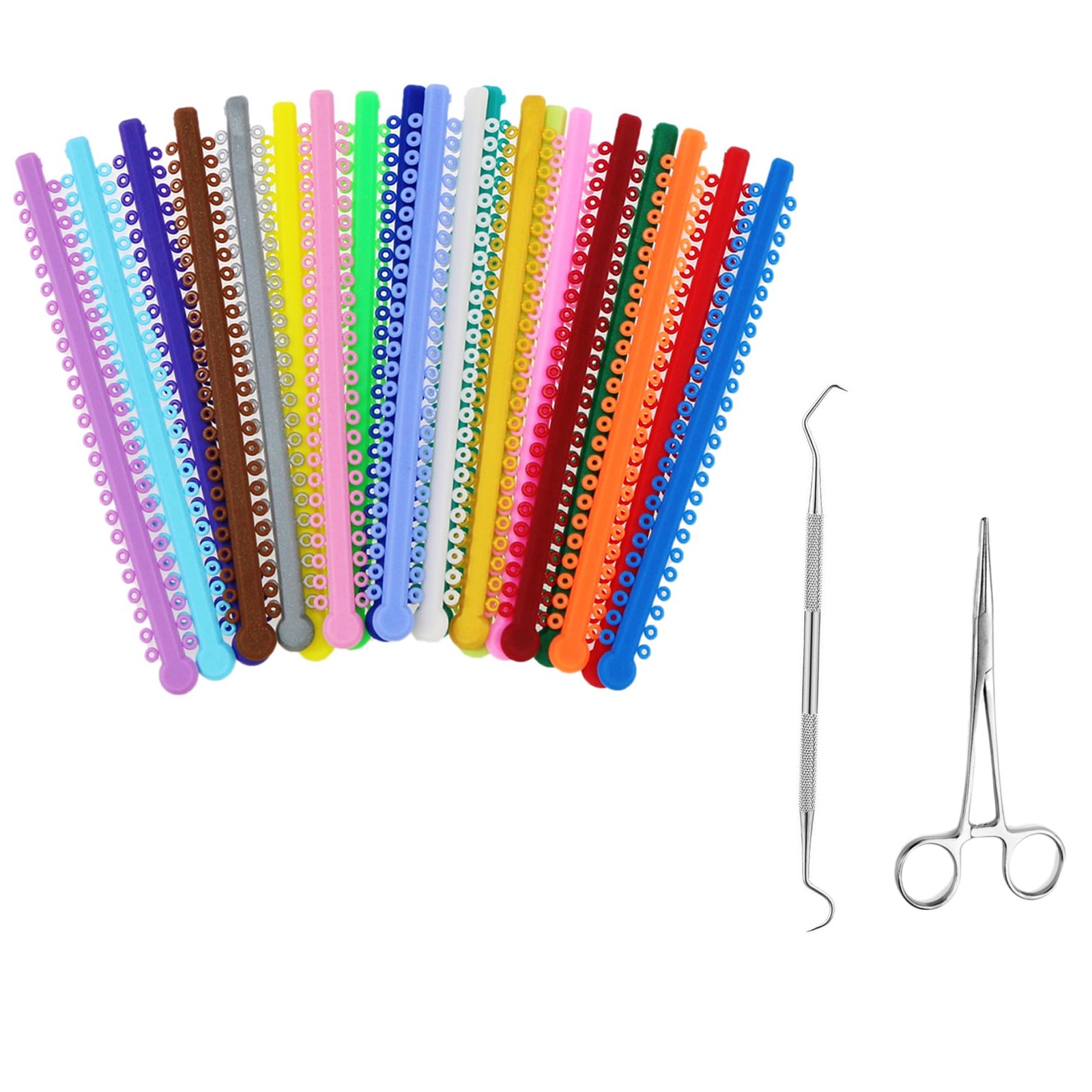 Multicolor Orthodontic Ligature Ties Kit Easily Change Yourself Mixed Colors