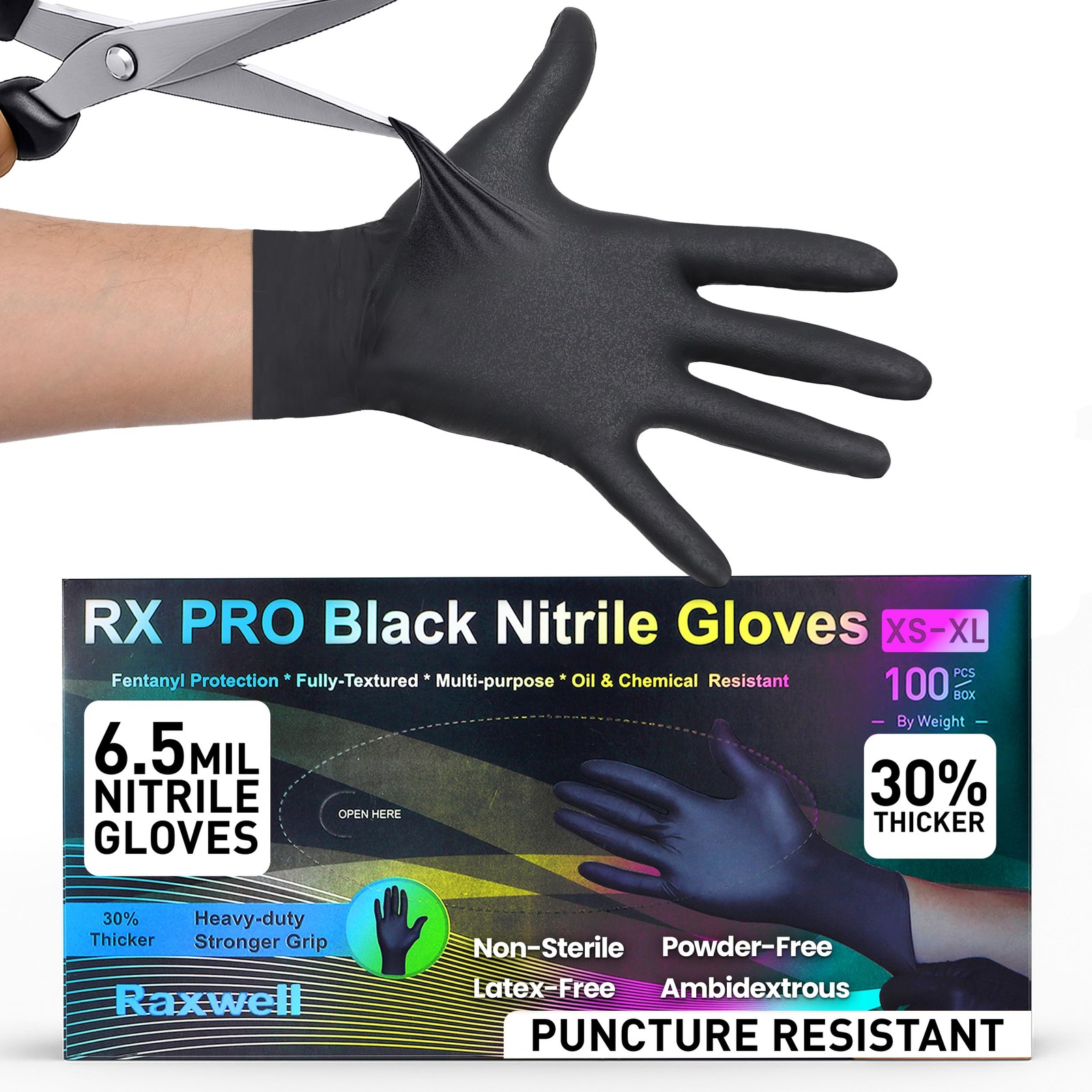 Heavy-Duty Disposable Nitrile Gloves – Food-Grade Kitchen & Cooking Gloves – …