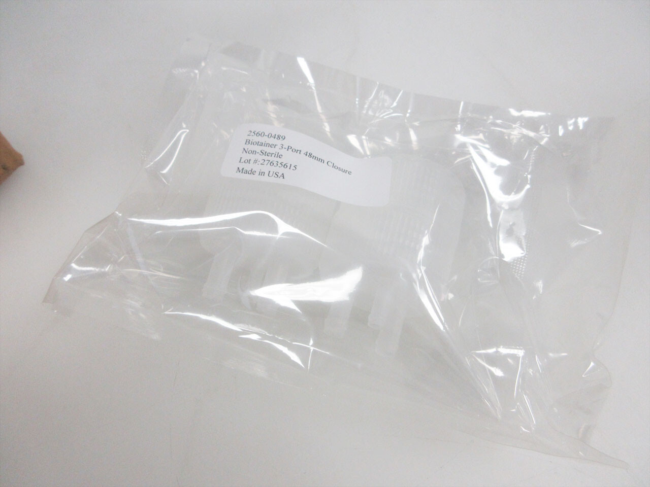 THERMO SCIENTIFIC 2560-0489 NALGENE 3-PORT CAP FOR BIOTAINERS CASE OF 4 CAPS
