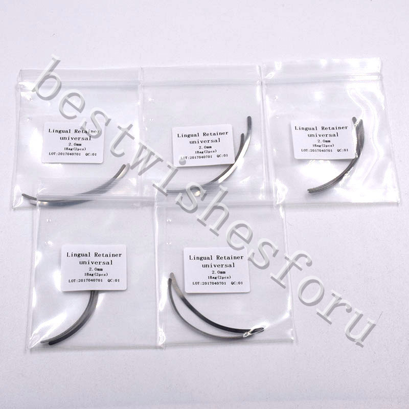 10 Pcs Dental Ortho Universal Bondable Lingual Retainers Splints Mesh Base 2 mm