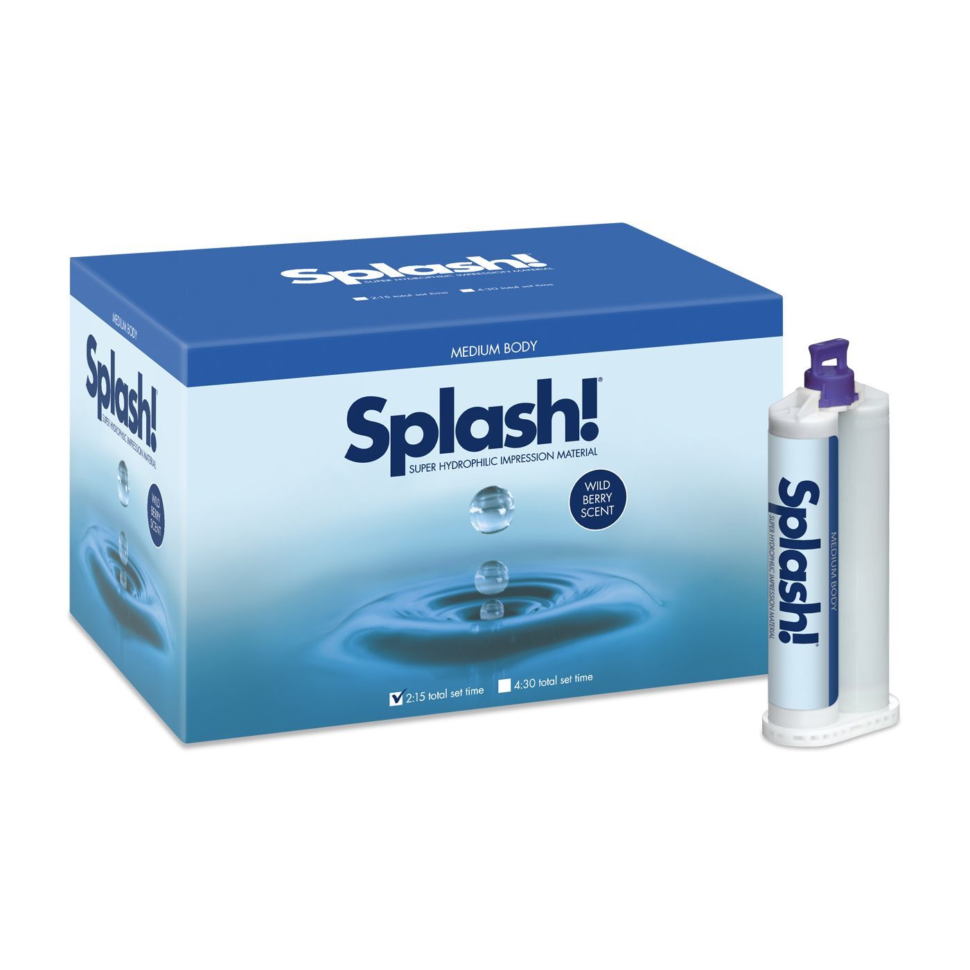 Denmat SPD1593 Splash! Cartridge Half-Time Set Medium Body Cartridges 20/Pk