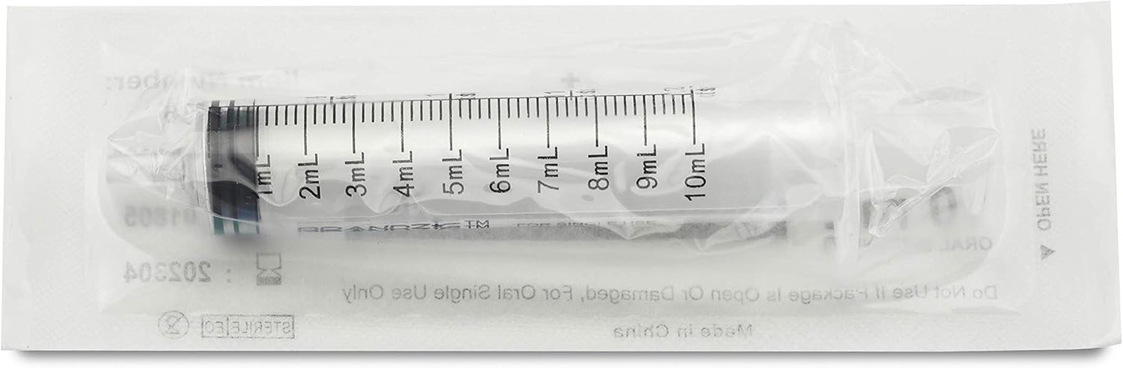 10Ml Oral Syringes – 100 Pack – Luer Slip Tip, No Needle, Individually Blister P