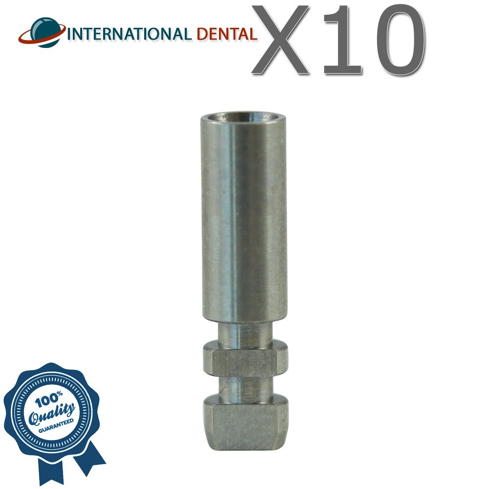 10 Dental Lab Fixture Analog Compatible With N0bel Active 3.0mm Conical Hex