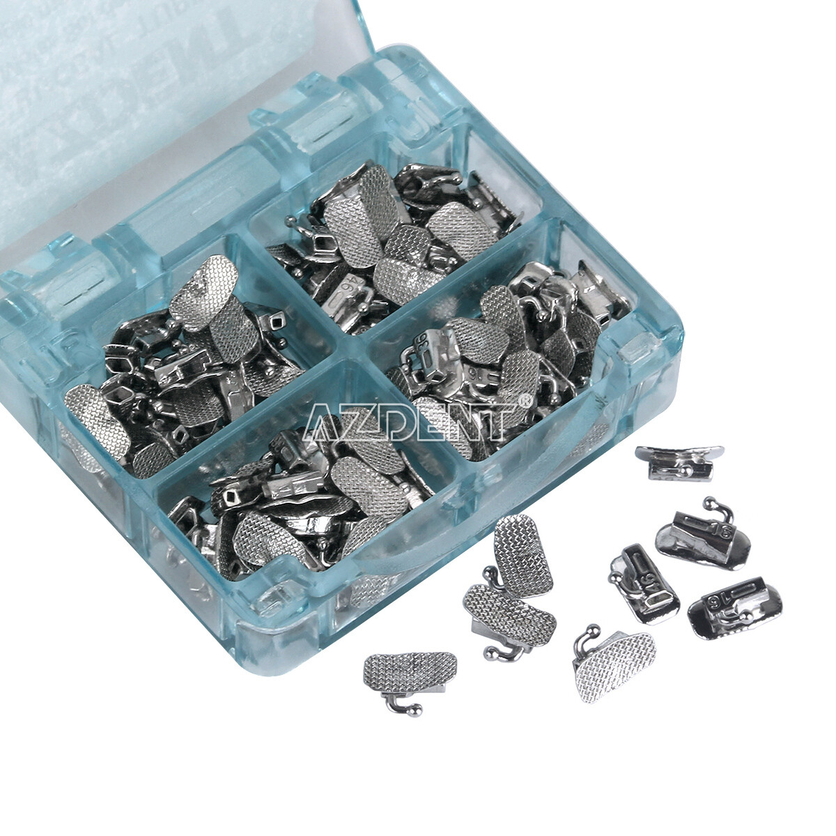 AZDENT Orthodontic Bondable Buccal Tubes MBT/ Roth 022/018 1st Molar Non-Conv