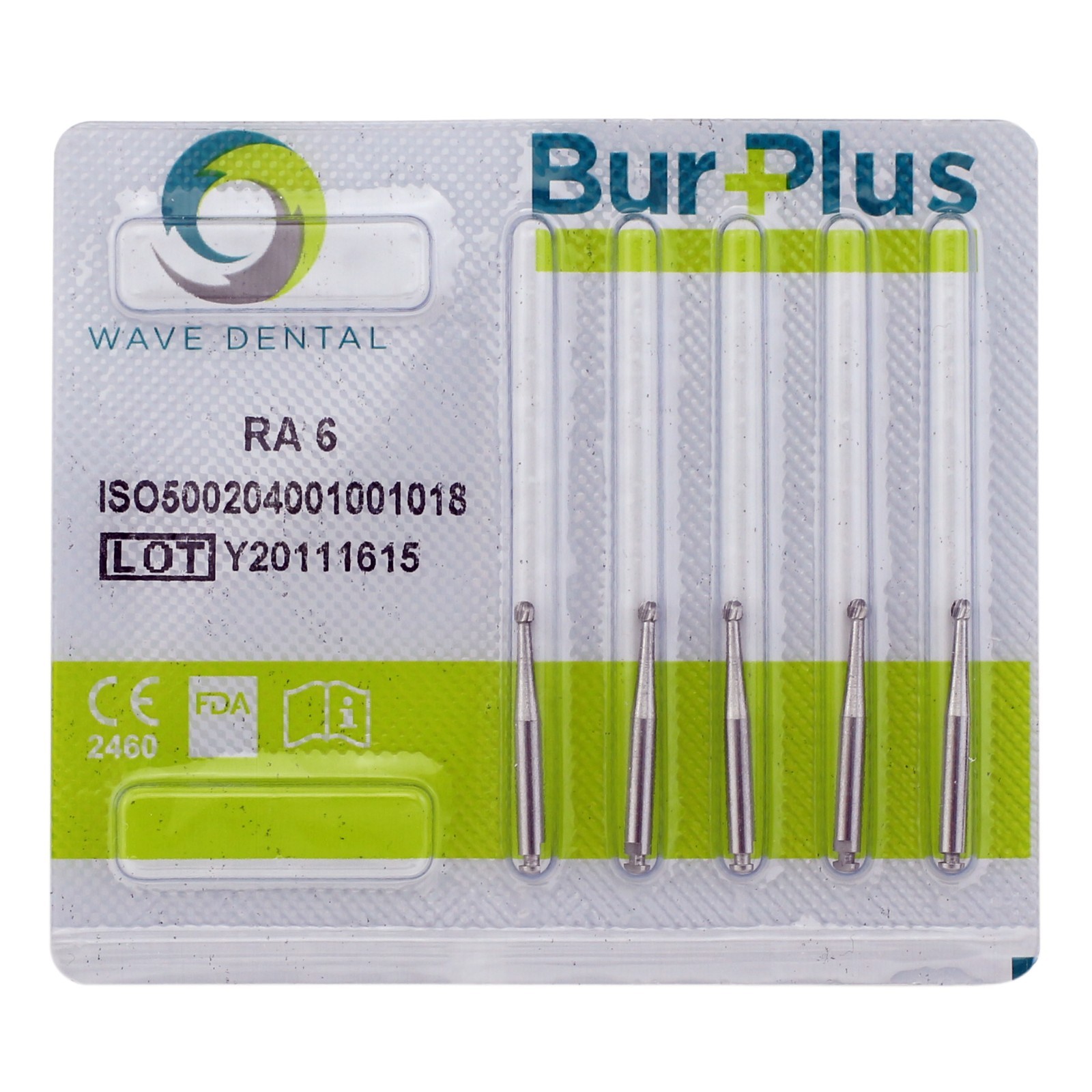 Wave Dental Latch Carbides Contra Angle Bur 22mm Round Taper Fissure Invert Cone