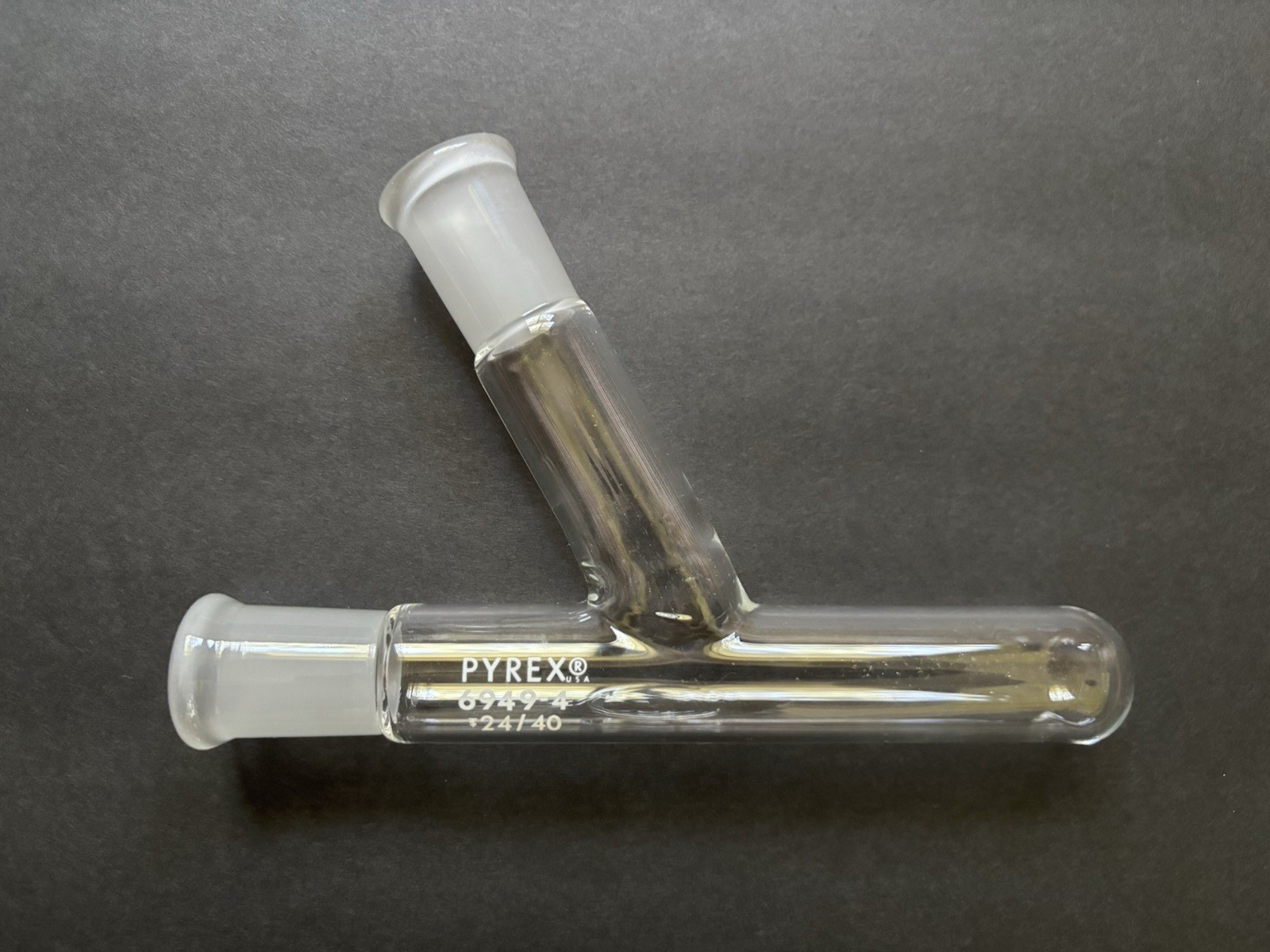 Corning PYREX 6949-4 Reaction Vessel Tube with 24/40 Dual Outer Joints