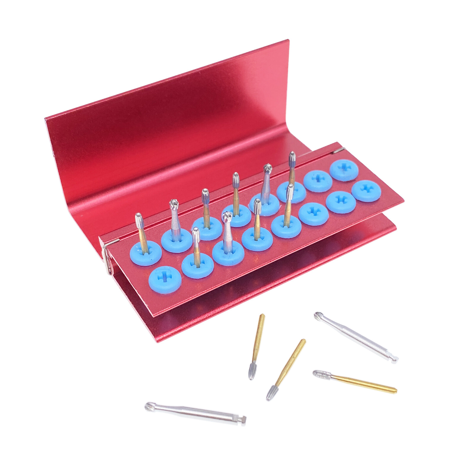 Dental Bur Burs Holder Block Disinfection Box 10/16/24/100/142 Holes ALL Models
