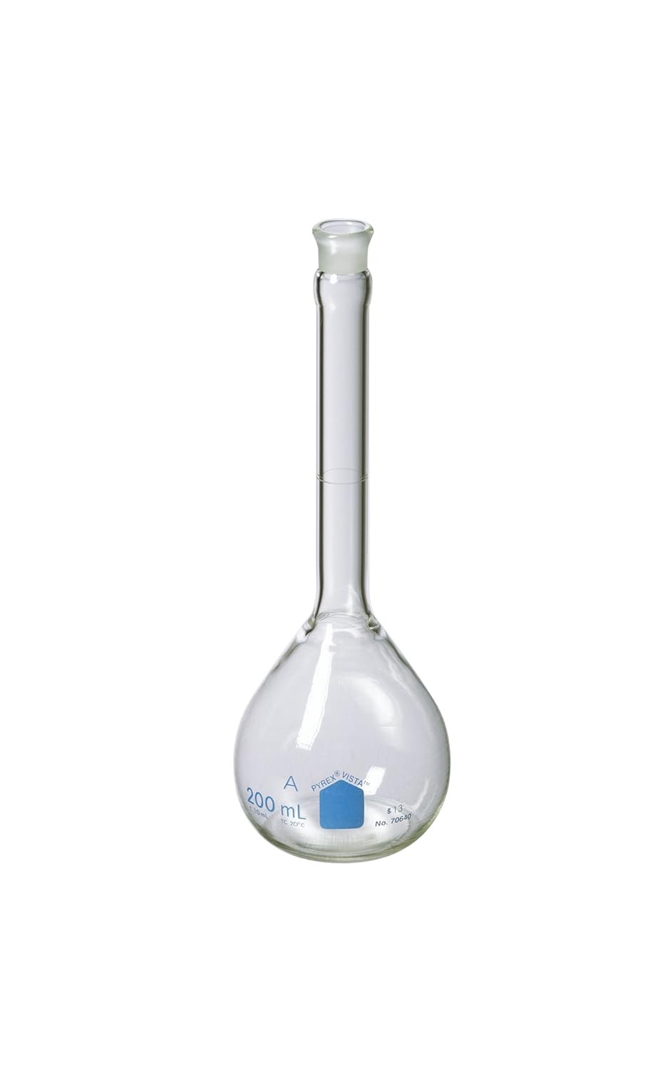 PYREX VISTA 10mL Class A Vol Flasks w/PYREX Glass STJ 70640-10 (Case of 12)