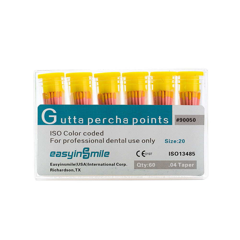EASYINSMIL1Box Gutta Percha Points Endodontic .02/.04/.06 Taper For Dental Endo
