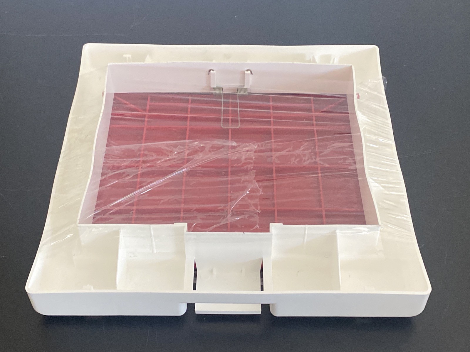 FISHER Spring-Activated Biohazard Carton Cover for 12×12” Opening Receptacles